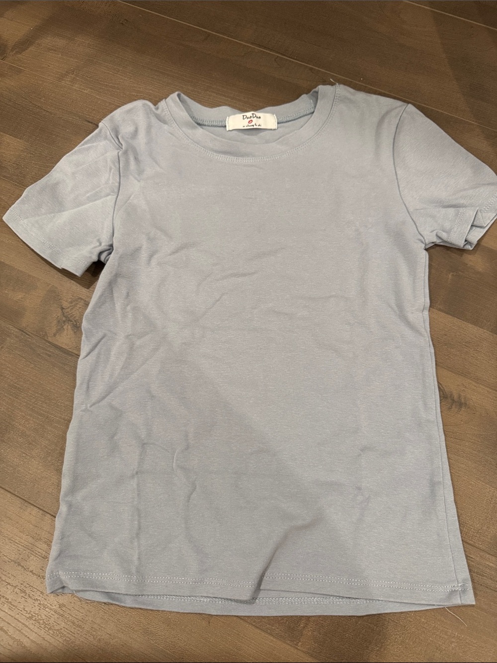 Women's Light Blue Short-Sleeve Crew Tee